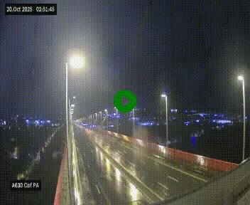 Webcam autoroute sur le périphérique de Bordeaux (A630) au nord de la ville. Caméra située sur le Pont d'Aquitaine.