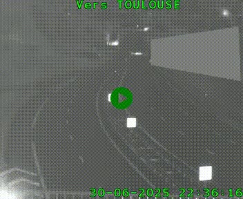 Caméra routière sur l'autoroute A20 à Noailles, en périphérie de Brive-la-Gaillarde. Vue orientée vers Toulouse