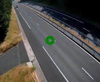 Caméra autoroute A75 à hauteur du col des Issartets en direction de Montpellier