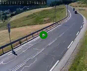 Webcam routière au niveau du col de la Chavade en Ardèche, sur la N102 à 1266 mètres d'altitude