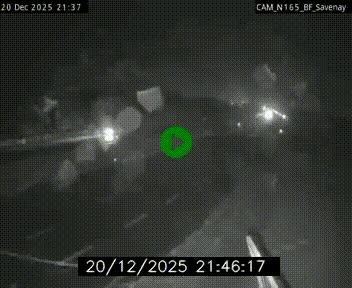 Webcam sur la N165 à hauteur de Savenay, au nord-ouest de Nantes en direction de la Bretagne