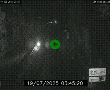 Webcam sur la N165 après le Pont de l'Iroise, à l'entrée de Brest