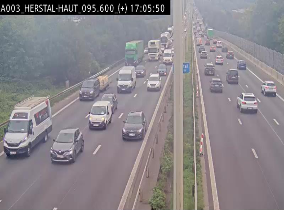 Webcam autoroute Belgique - Herstal - E40 direction Aix-la-Chapelle - BK 97