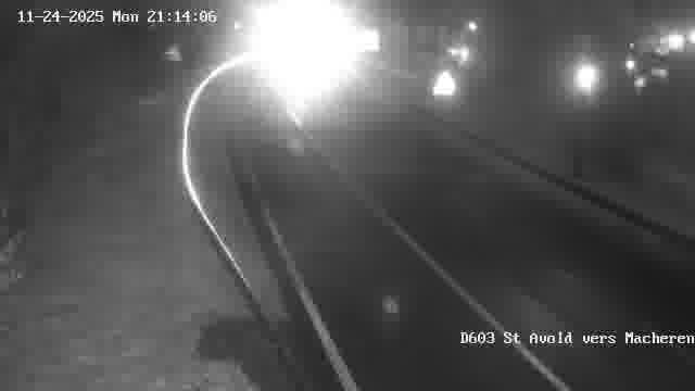Webcam sur la D603 située à proximité de Saint-Avold. Vue orientée vers Macheren.