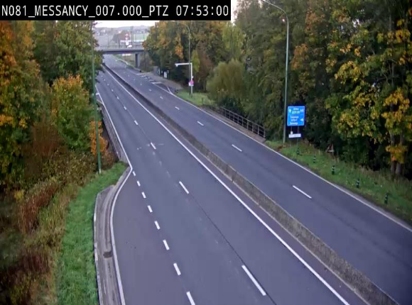 Webcam sur la N81 (E411) à hauteur du Cora Messancy. Vue orientée vers Arlon