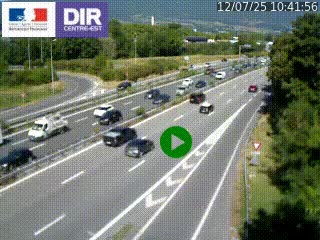 Webcam sur la Nationale 201 à hauteur de la sortie Chambéry-Nord, avant à la jonction entre l'A41 et l'A43, en direction de Lyon