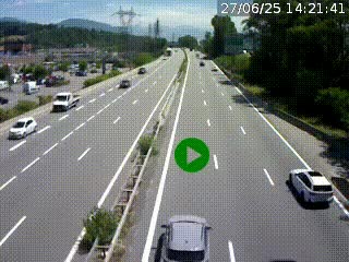 Caméra routière à hauteur des centres commerciaux et de la sortie 14 en direction d'Albertville
