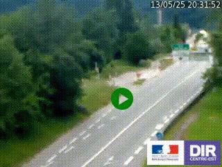 Webcam info trafic à proximité de Vizille sur la N85, au niveau du point de vue du Saut du Moine à Champagnier