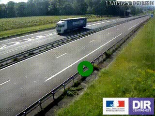Webcam autoroute sur l'A77 à hauteur de Pouilly-sur-Loire en direction de Nevers
