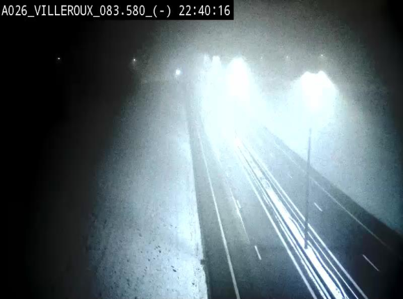 Webcam autoroute A26/E25 à hauteur de Vaux-sur-Sûre, à la jonction avec la N85 en direction de Liège - BK 83.6