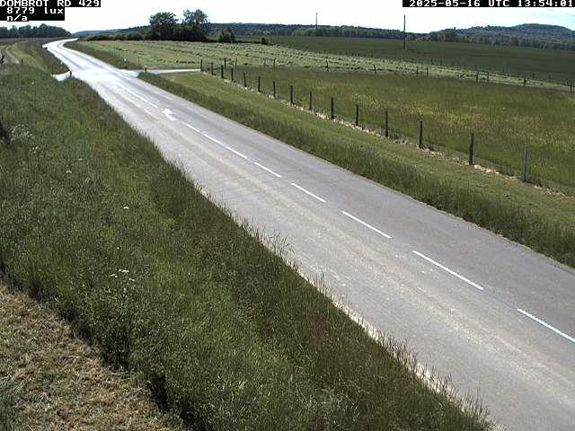 Webcam à Dombrot-le-Sec dans le département des Vosges sur la D429 à 407 mètres d'altitude