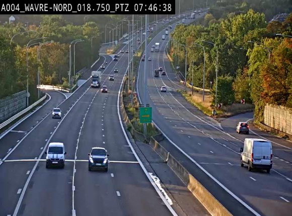 Webcam traffic E411(A4) - BK 18.7 - Bierges (Wavre Nord)