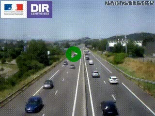 Caméra autoroute à Saint-Etienne (Les Littes) à hauteur du Ikea Saint-Etienne sur l'A72 en direction de Roanne