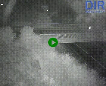Webcam sur A84 à hauteur de Pont-Farcy, au niveau du pont autoroutier sur la Vire, au sud de Saint-Lô