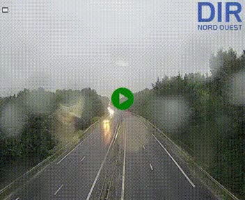Webcam sur le périphérique de Caen (N814) à l'est de la ville, à Mondeville hauteur de la sortie 2, Presqu'île-Rives de l'Orne, au bout de l'autoroute A13