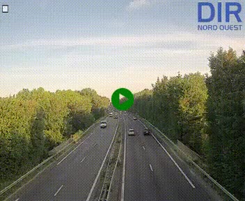 Webcam sur le périphérique de Caen (N814) à l'est de la ville, à Mondeville hauteur de la sortie 2, Presqu'île-Rives de l'Orne, au bout de l'autoroute A13