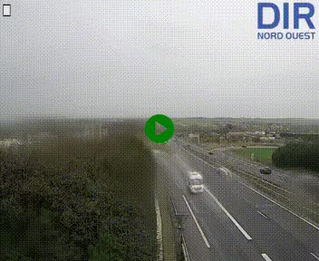Webcam au début de l'A84 sur le périphérique Ouest de Caen (N814) à hauteur de la sortie 9, Porte de Bretagne