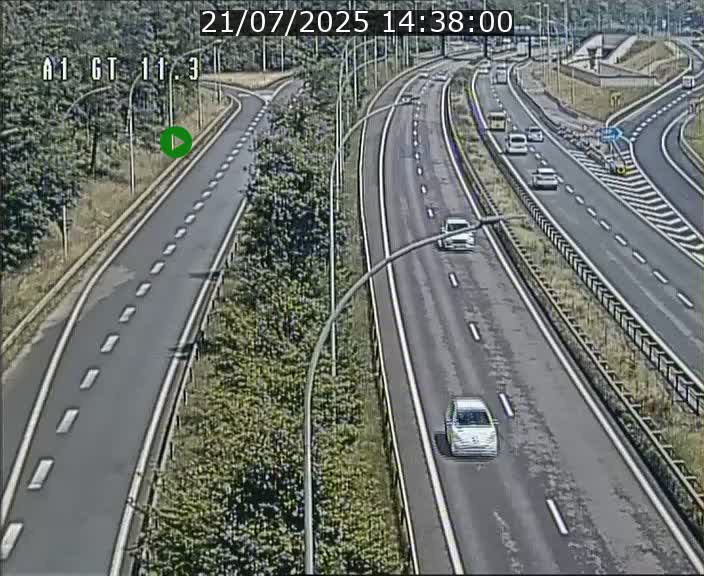 Traffic live webcam Luxembourg Senningerberg - A1 direction Allemagne - BK 11.3