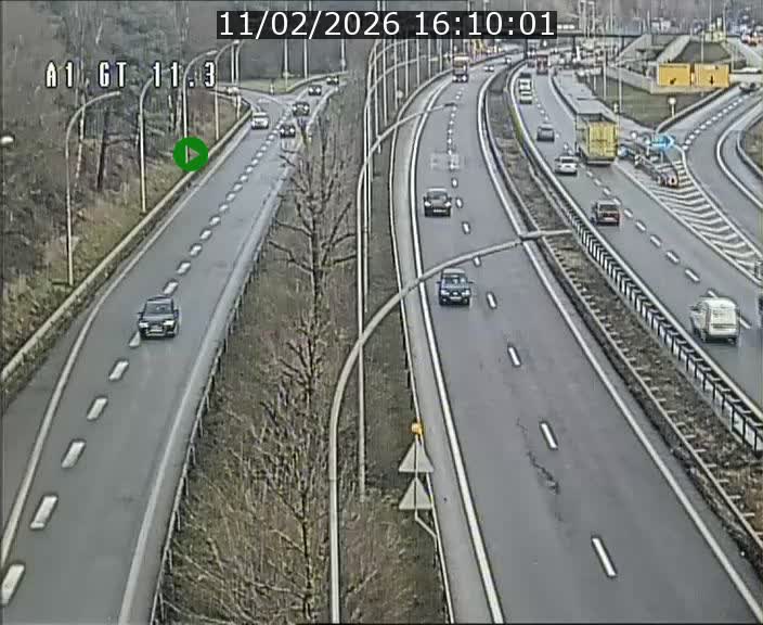 Traffic live webcam Luxembourg Senningerberg - A1 direction Allemagne - BK 11.3
