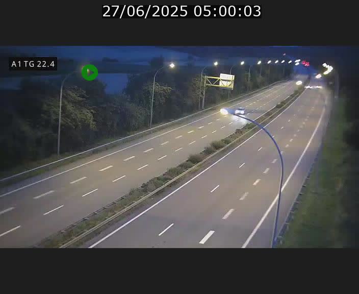 Traffic live webcam Luxembourg Flaxweiler - A1 direction Luxembourg - BK 22.4