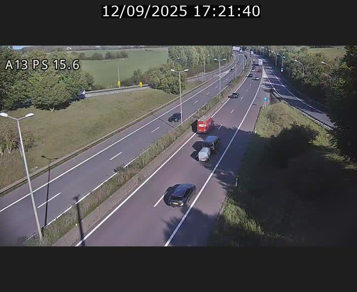 Traffic live webcam Luxembourg Kayl - A13 direction Dudelange - BK 15.6
