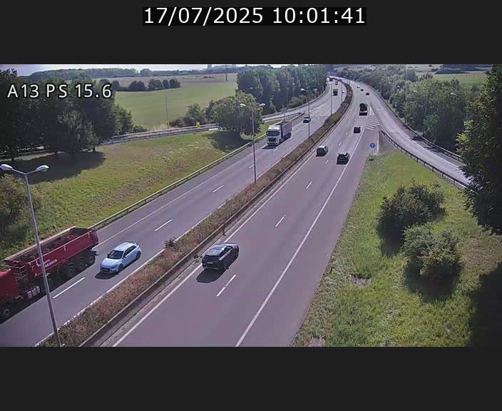 Traffic live webcam Luxembourg Kayl - A13 direction Dudelange - BK 15.6