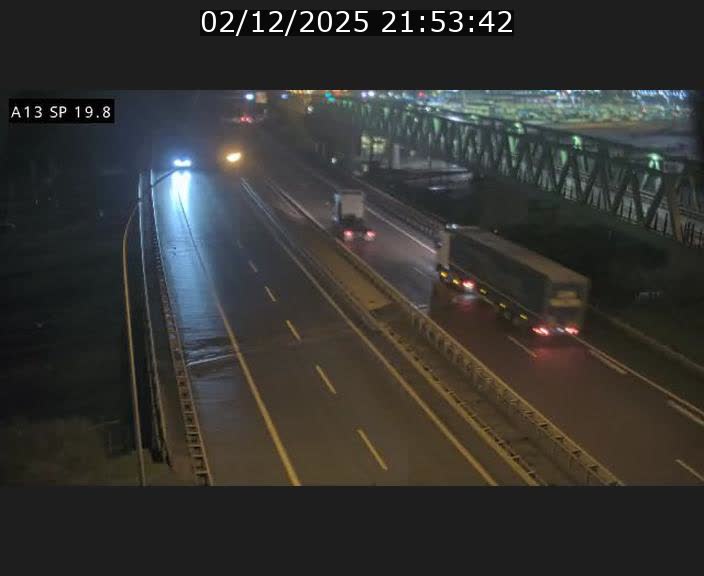 Traffic live webcam Luxembourg Croix de Bettembourg - A13 direction Esch-sur-Alzette - BK 19.8