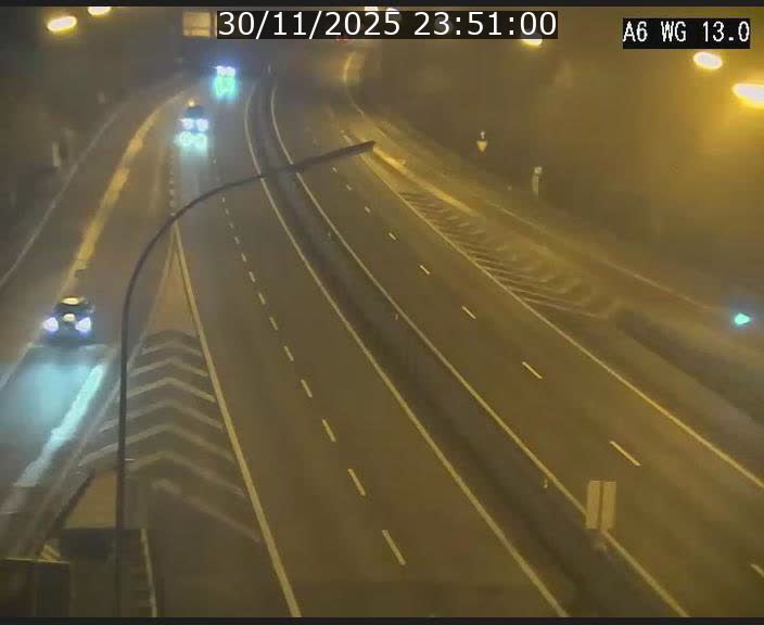 Traffic live webcam Luxembourg Mamer - A6 - BK 13 - direction Luxembourg/France/Allemagne