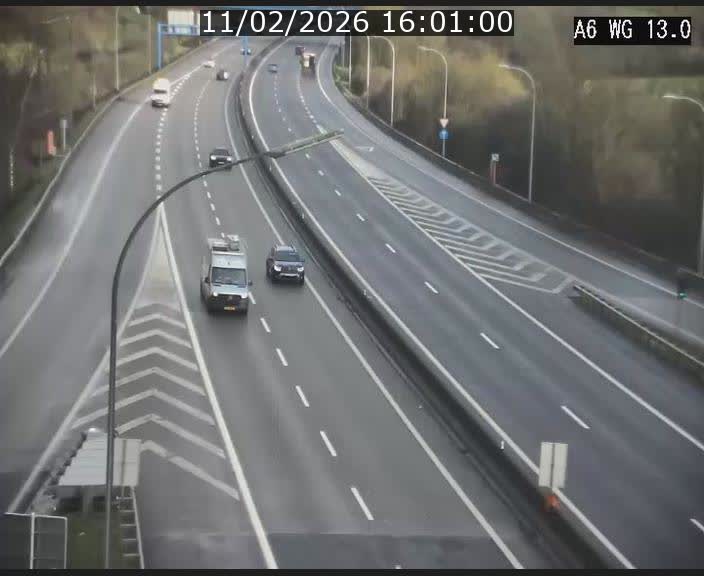 Traffic live webcam Luxembourg Mamer - A6 - BK 13 - direction Luxembourg/France/Allemagne