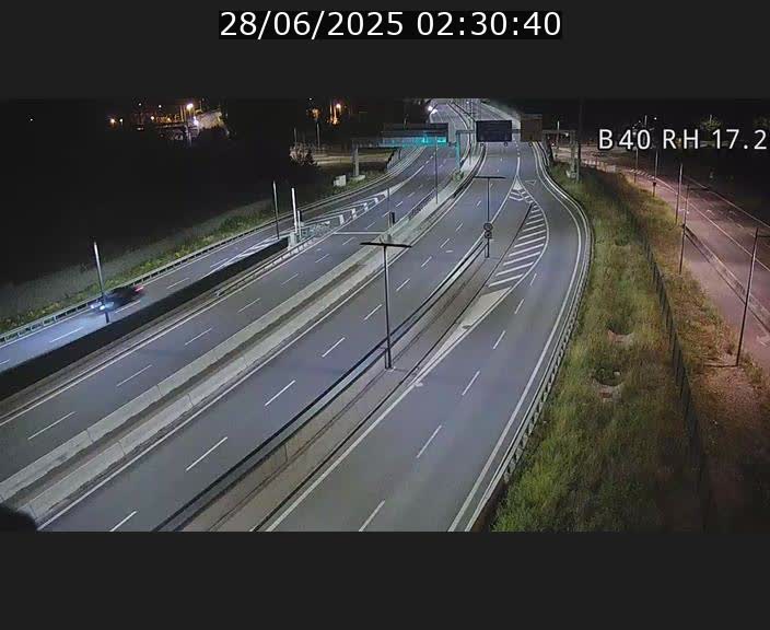 Webcam sur le contournement d'Esch Belval à hauteur de la sortie Université de Luxembourg. Vue orientée vers Luxembourg