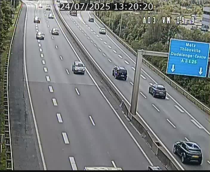 Webcam Autoroute à la Croix de Bettembourg - A3 - BK 9.9 - direction France
