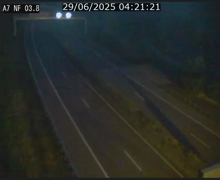 Webcam autoroute A7 au Luxembourg à la sortie du Tunnel Stafelter vers le Nord