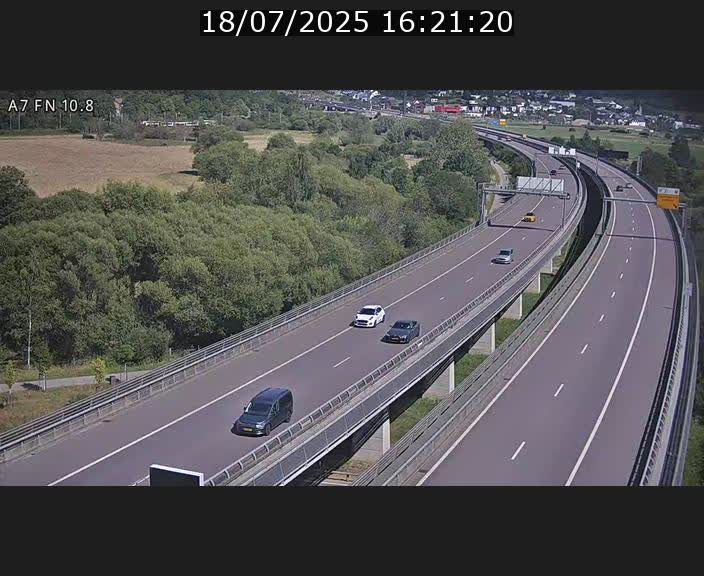 Caméra trafic Luxembourg - A7, Tunnel Gousselerbierg, sortie sud, direction rond-point Lorentzweiler (BK 10.8)