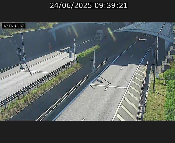 Caméra trafic Luxembourg - A7, Tunnel Gousselerbierg, entrée nord, direction Lorentzweiler