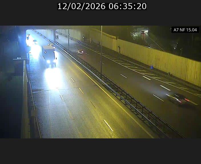 Caméra trafic Luxembourg - A7, Tunnel Mersch, entrée sud, direction Ettelbruck