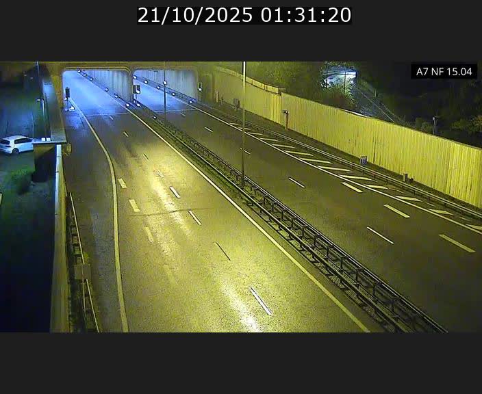 Caméra trafic Luxembourg - A7, Tunnel Mersch, entrée sud, direction Ettelbruck