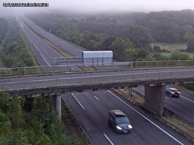 Caméra autoroute France - A31, Zoufftgen direction Luxembourg-ville, à la frontière entre la France et le Luxembourg