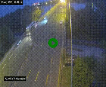 Webcam sur le périphérique de Bordeaux à l'est de la ville. Caméra située sur le Pont Mitterand sur la N230