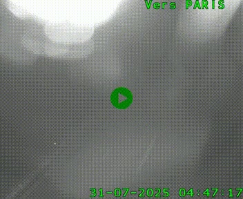 Caméra routière sur l'autoroute A20 au nord de Limoges, à la jonction avec la N520. Vue orientée vers Paris