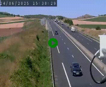 Caméra autoroute A75 à hauteur de Le Crest, en direction de Montpellier