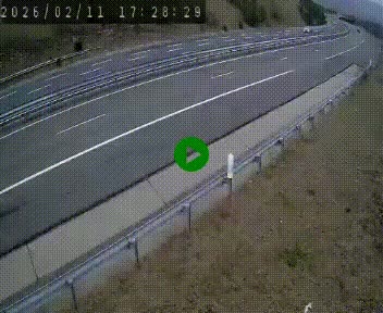 Caméra autoroute A75 à hauteur de la sortie 42 (Rodez, Laissac, Aire de l'Auvergne) située sur la commune d'Auberoques, près de Sévérac-le-Château