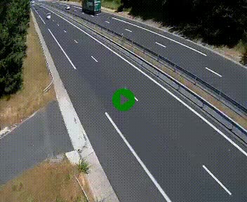 Caméra autoroute A75 à hauteur du col des Issartets en direction de Montpellier