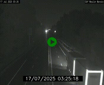 Webcam sur le périphérique de Nantes (N844) entre la Porte de Saint-Luce et la Porte d'Anjou, à l'est de la ville