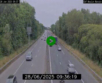 Webcam sur le périphérique de Nantes (N844) entre la Porte de Saint-Luce et la Porte d'Anjou, à l'est de la ville