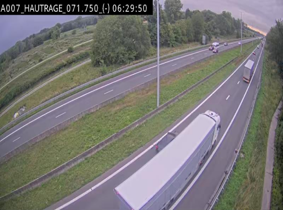 Webcam autoroute Belgique - Hautrage - E19 - BK 71.7