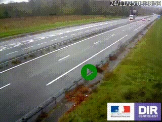 Webcam autoroute sur l'A77 à hauteur de Pouilly-sur-Loire en direction de Nevers