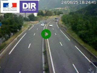 Caméra sur la Nationale 90 (N90) à La Léchère, en direction et à proximité d'Albertville