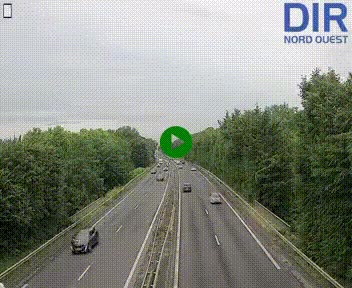 Webcam sur le périphérique de Caen (N814) à l'est de la ville, à Mondeville hauteur de la sortie 2, Presqu'île-Rives de l'Orne, au bout de l'autoroute A13