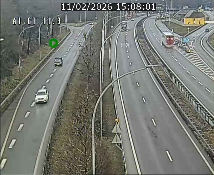 Traffic live webcam Luxembourg Senningerberg - A1 direction Allemagne - BK 11.3