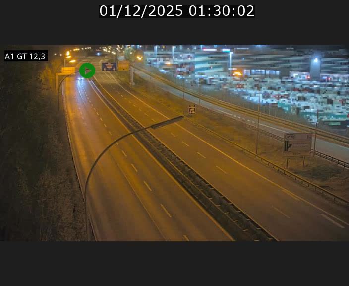 Traffic live webcam Luxembourg Senningerberg - A1 direction Allemagne - BK 12.3